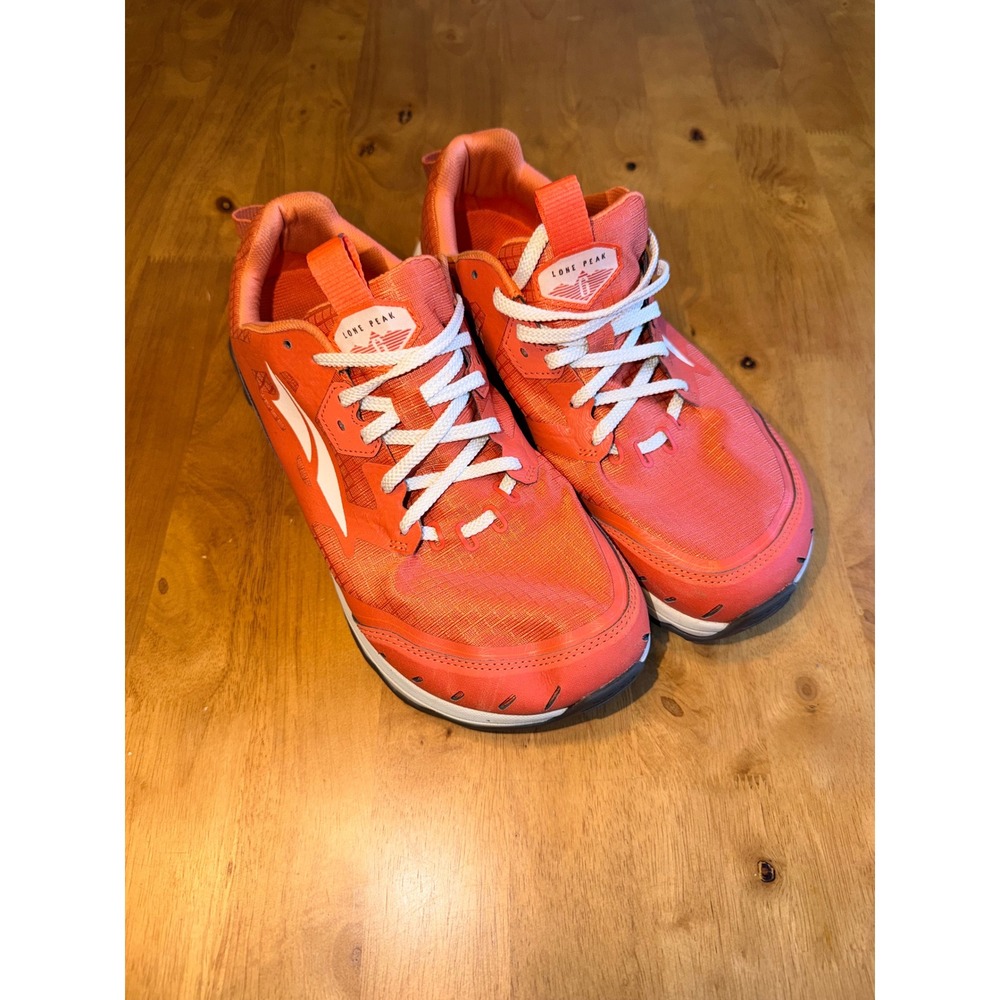 Altra Lone Peak 6 Womens Orange Trail Running Shoes Sneakers Hiking Low Top